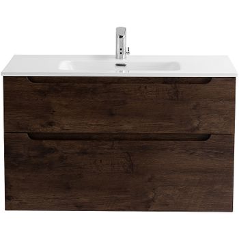 Тумба под раковину BelBagno Etna-H60 100 ETNA-H60-1000-2C-SO-RW-P подвесная Rovere Moro — фото 1, Тумбы под раковину