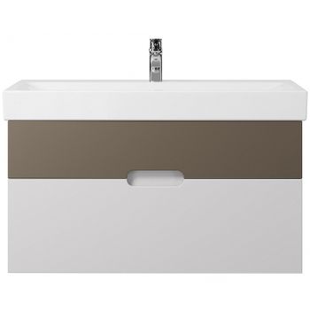 Тумба под раковину Creto Malibu 100 7-1079CapS подвесная Capuchino Soft — фото 1, Тумбы под раковину