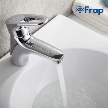 Смеситель для раковины Frap H68 F1268 с гигиеническим душем Хром — фото 9, Смесители для раковины