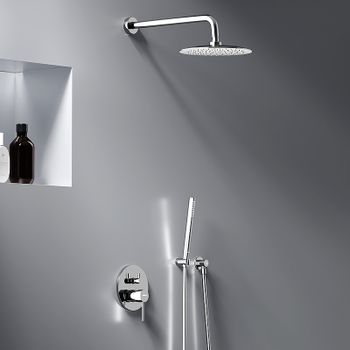 Душевая система Damixa Scandinavian Pure 936520000 Хром — фото 8, Встраиваемые душевые комплекты