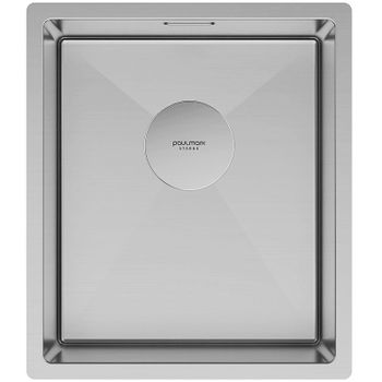 Кухонная мойка Paulmark Next 38 Uni PM213844-BS Брашированная сталь — фото 1, Кухонные мойки