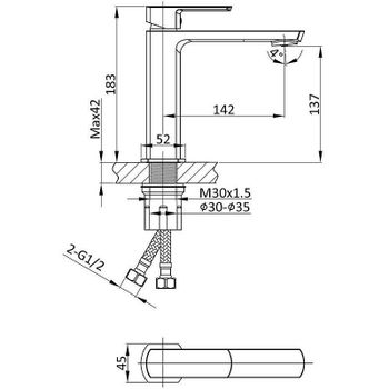 Товар: Смеситель для раковины Vincea Next VBF-1N1BG Брашированное золото - фото 3 Смеситель для раковины Vincea Next VBF-1N1BG Брашированное золото — фото 3, Смесители для раковины