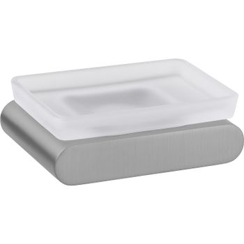 Мыльница Remer Lounge LN10NPO Никель матовый брашированный — фото 1, Мыльницы