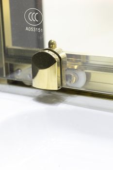 Душевая дверь Niagara Nova 120 NG-42-12AG профиль Холодное золото стекло прозрачное — фото 7, Раздвижные душевые двери