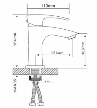 Смеситель для раковины Gappo G07 G1007-7 Белый Хром — фото 14, Смесители для раковины