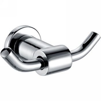 Двойной крючок Azario Forny AZ-88305 Хром — фото 1, Крючки для полотенец