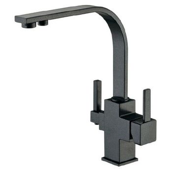 Смеситель для кухни ZorG Clean Water ZR 332 YF ЧЕРНЫЙ МЕТАЛЛИК Черный — фото 1, Смесители для кухни