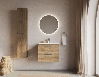 Тумба под раковину Roca Victoria 60 A857468517 подвесная Орех — фото 6, Тумбы под раковину