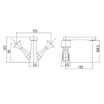 Смеситель для раковины Migliore Opera 24594 Хром — фото 4, Смесители для раковины