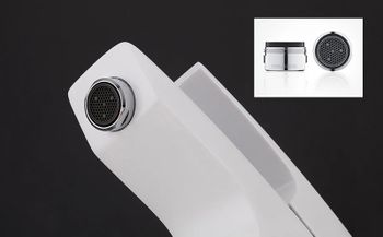 Смеситель для раковины Gappo G07 G1007-7 Белый Хром — фото 5, Смесители для раковины