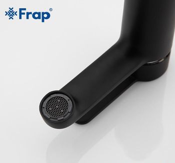 Смеситель для раковины Frap H42 F1042 Черный матовый Хром — фото 4, Смесители для раковины