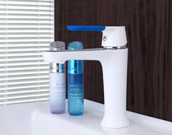 Смеситель для раковины Frap H34 F1034 Белый Хром — фото 10, Смесители для раковины