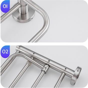 Полка для полотенец Frap F301 F30124 Сатин — фото 5, Полки для полотенец