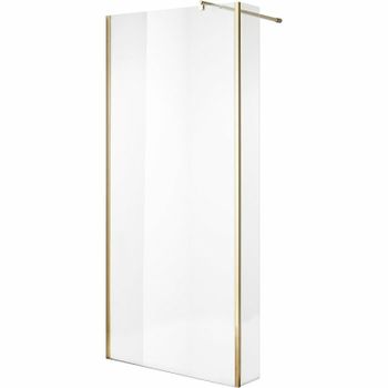 Душевая перегородка Niagara Nova 110 NG-644-11GOLD профиль Холодное золото стекло прозрачное — фото 1, Душевые перегородки