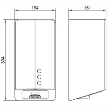 Сушилка для рук Nofer Big Fuga Evo 01841.W Белая — фото 2, Сушилки для рук