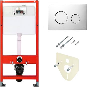 Инсталляция Tece Profil K440921 для подвесного унитаза с клавишей смыва Хром глянцевый — фото 1, Инсталляции для унитазов