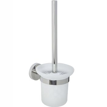 Ершик для унитаза Nofer Niza 16857.B Хром — фото 1, Ершики для унитаза