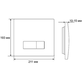 Инсталляция Grossman Classic 980.T1.04.110.110 для унитаза с клавишей смыва Хром матовый — фото 11, Инсталляции для унитазов