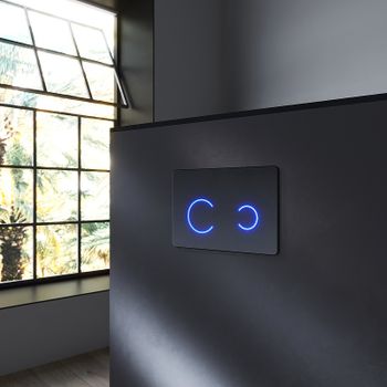 Клавиша смыва AM.PM Touchless Pro I0450B38 Черная глянцевая — фото 2, Кнопки смыва