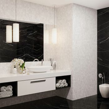Керамическая мозаика StarMosaic Homework Carrara Matt PMWB82223 30,6x30,6 см — фото 3, Мозаика