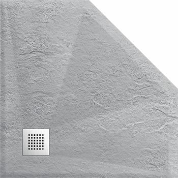 Душевой поддон из искусственного камня Vincea 90x90 VST-4SP9090G Серый — фото 2, Душевые поддоны из искусственного камня