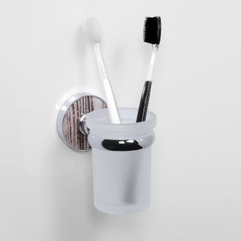 Стакан для зубных щеток WasserKRAFT Regen K-6928 Хром — фото 2, Стаканы для зубных щеток