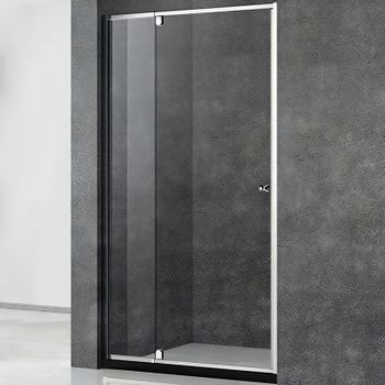 Душевая дверь Veconi Vianno VN-32 90 VN32-90-01-C5 профиль Хром стекло прозрачное — фото 1, Распашные душевые двери