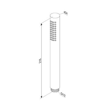 Ручной душ Damixa Scandinavian Pure 936020000 Хром — фото 3, Лейки для душа