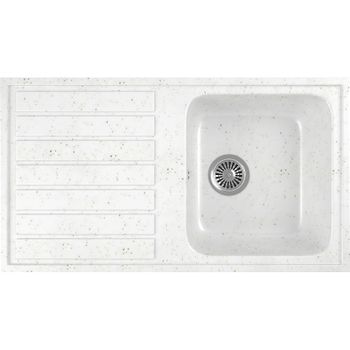 Кухонная мойка Domaci Бьелла DMC-20 GWS-20-331 Белая — фото 1, Кухонные мойки