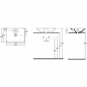 Раковина-чаша Allen Brau Fantasy 53 4.11015.20 Белая — фото 8, Раковины накладные