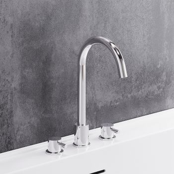 Смеситель для раковины Damixa Scandinavian Pure 360200000 Хром — фото 3, Смесители для раковины