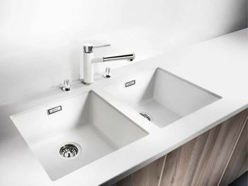 Кухонная мойка Blanco Subline 400-U 523426 Белая — фото 5, Кухонные мойки