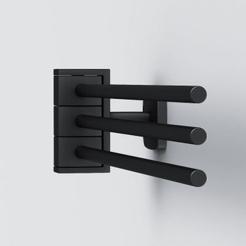 Держатель для полотенец AM.PM Gem A9032722 поворотный Черный — фото 5, Полотенцедержатели