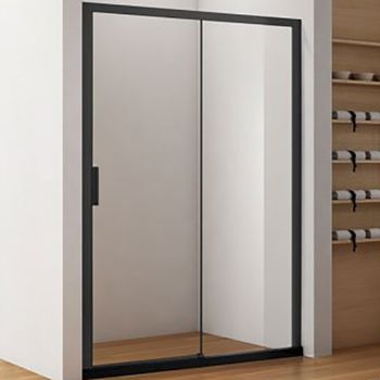 Душевая дверь Aquanet Pleasure AE60-N-140H200U-BT 140 225500 профиль Черный матовый стекло прозрачное — фото 1, Раздвижные душевые двери