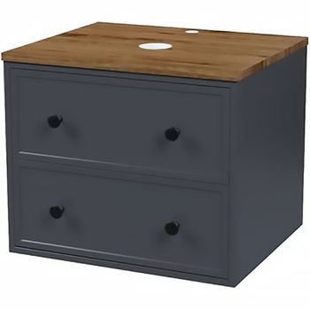 Тумба под раковину Iddis Torr 60 TOR60DMi95K подвесная Темно-серая — фото 1, Тумбы под раковину