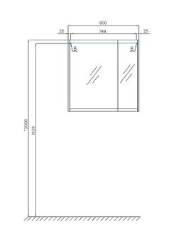 Зеркальный шкаф Aquaton Нортон 80 1A249202NT010 Белый глянец — фото 5, Зеркальные шкафы в ванную
