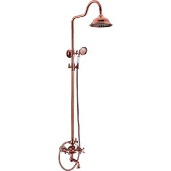 Душевая система Seaman Barcelone SSL-5523-AU Красное золото — фото 1, Душевые стойки