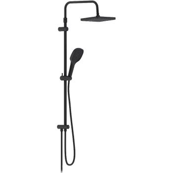 Душевая система Damixa Merkur 940000300 Черная матовая — фото 6, Душевые стойки