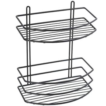 Полка корзина Fixsen FX-720B-2 Черный — фото 1, Полки для ванной и душа