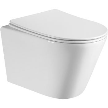 Унитаз Abber Bequem AC1102 подвесной с сиденьем Микролифт — фото 1, Подвесные унитазы