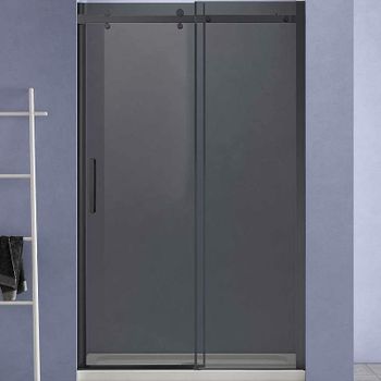 Душевая дверь Vincea Como-N 120 VDS-4CN120CGB профиль Черный стекло тонированное — фото 1, Раздвижные душевые двери