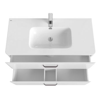 Тумба с раковиной Iddis Brick 100 BRI10WFi95K Белая — фото 4, Тумбы с раковиной