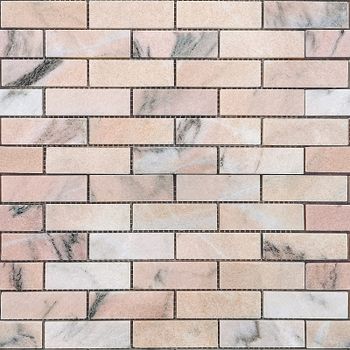Мозаика Caramelle mosaic Pietrine 7 мм Rosa Salmone POL 29,8x29,8 см — фото 1, Мозаика