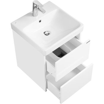 Тумба под раковину Aquaton Сканди 45 1A251601SD010 подвесная Белая — фото 3, Тумбы под раковину