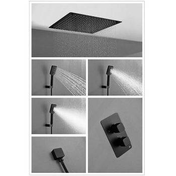 Душевая система Timo Petruma SX-5029/03SM Черная — фото 2, Встраиваемые душевые комплекты