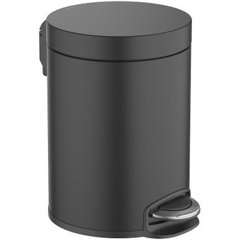 Ведро для мусора Aquatek AQ4991MB Черное матовое — фото 1, Мусорные ведра