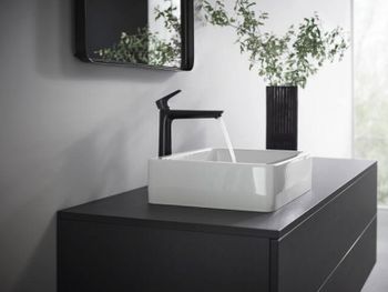 Смеситель для раковины Hansgrohe Talis E 71716670 Черный матовый — фото 2, Смесители для раковины