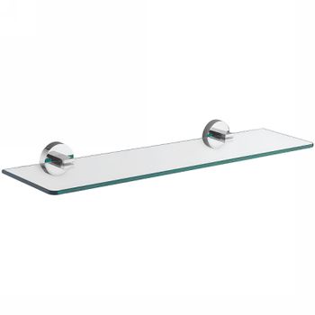 Стеклянная полка Azario Nessy AZ-73103 Хром — фото 1, Полки для ванной и душа