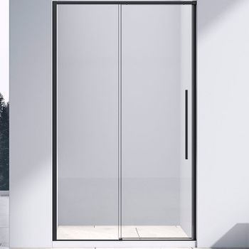 Душевая дверь Vincea Slim-N 120 VDS-4SN120CLB профиль Черный стекло прозрачное — фото 1, Раздвижные душевые двери