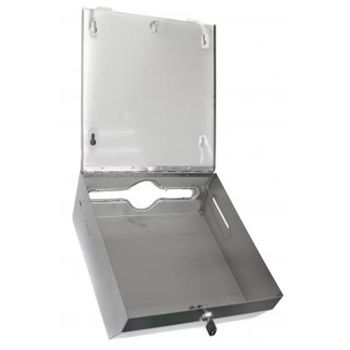 Диспенсер для бумажных полотенец Nofer 04006.S Матовая нержавеющая сталь — фото 4, Диспенсеры бумажных полотенец